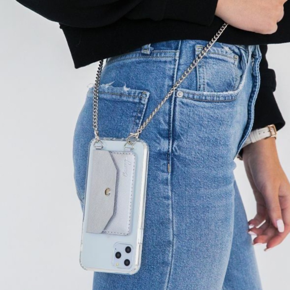 Gold Crossbody Phone Pocket